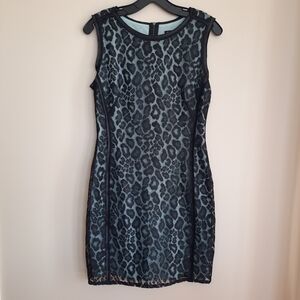 Elegant Leopard Lace Dress